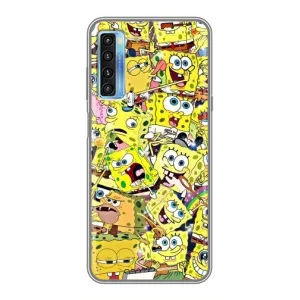 Силиконовый чехол Спанч Боб на 20Л (Спанч Боб Арт)
