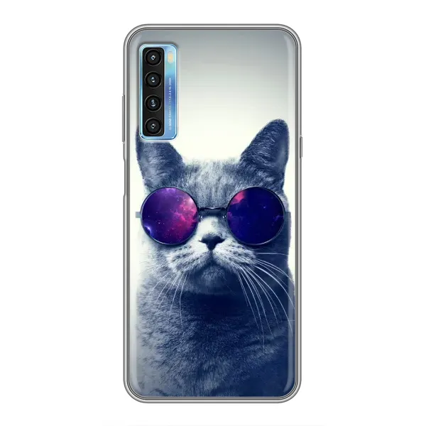 Чехол с рисунком «Стильный КОТ» для TCL 20L