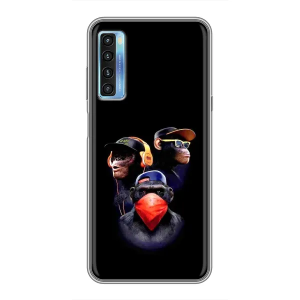 Чехол с рисунком «Три обезьяны» для TCL 20L