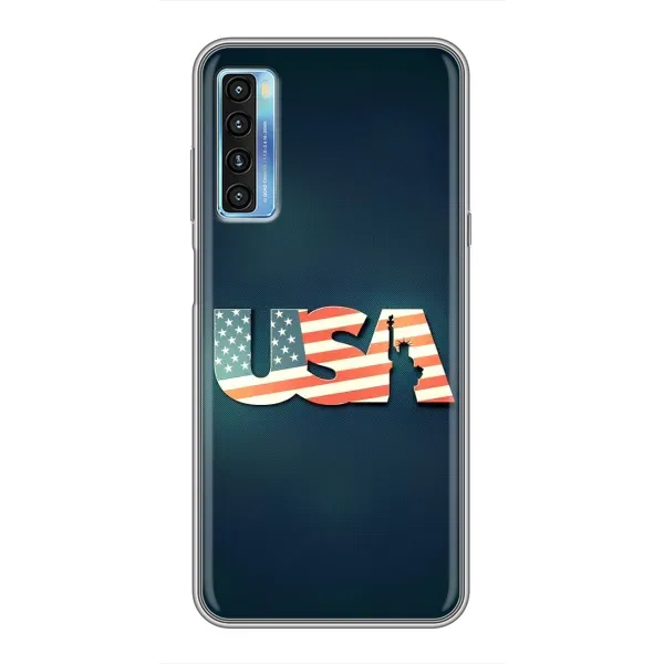 Чехол с рисунком «USA» для TCL 20L Чехол с рисунком «USA» для TCL 20L