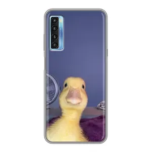 Бампер с принтом Мемы для TCL 20L (Утка)