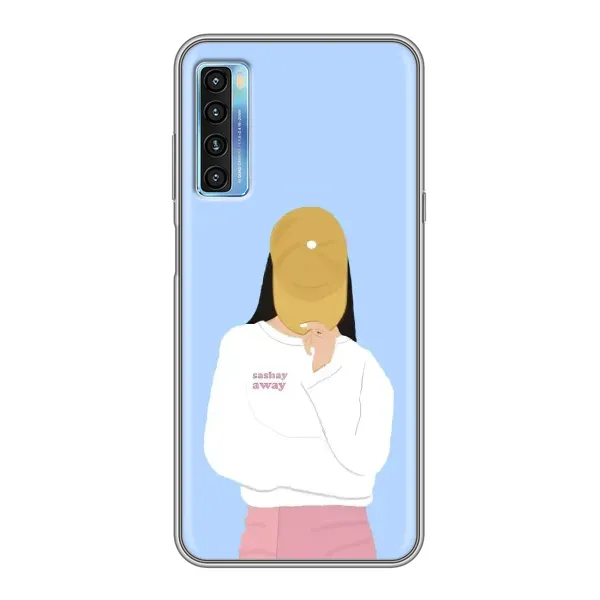 Чехол с рисунком «Желтая кепка» для TCL 20L