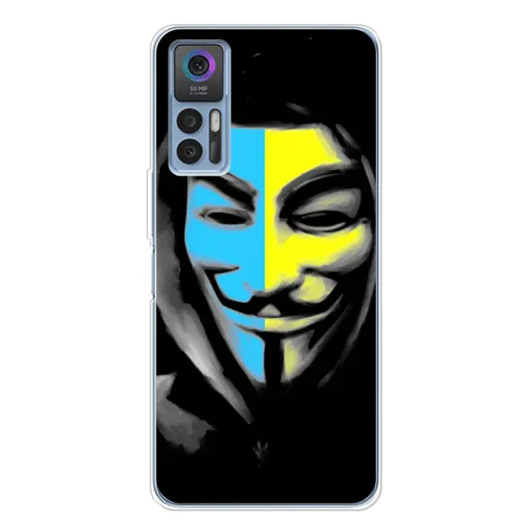 Чехол с рисунком «Анонимус патриот» для TCL 30 Plus Чехол с рисунком «Анонимус патриот» для TCL 30 Plus