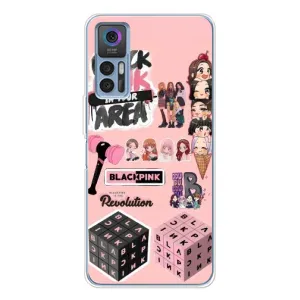 Чехлы с картинкой для TCL 30 Plus (BLACK PINK коллаж)