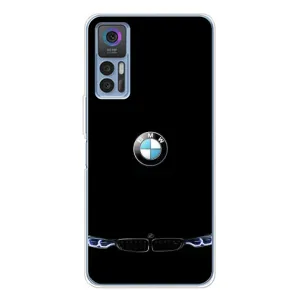 Силиконовый бампер с картинкой машины на TCL 30 Plus (Черный BMW)