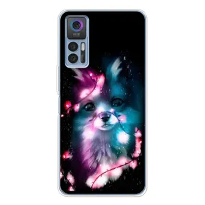 Чехол с Лисичкой для TCL 30 Plus (Черная Лиса)