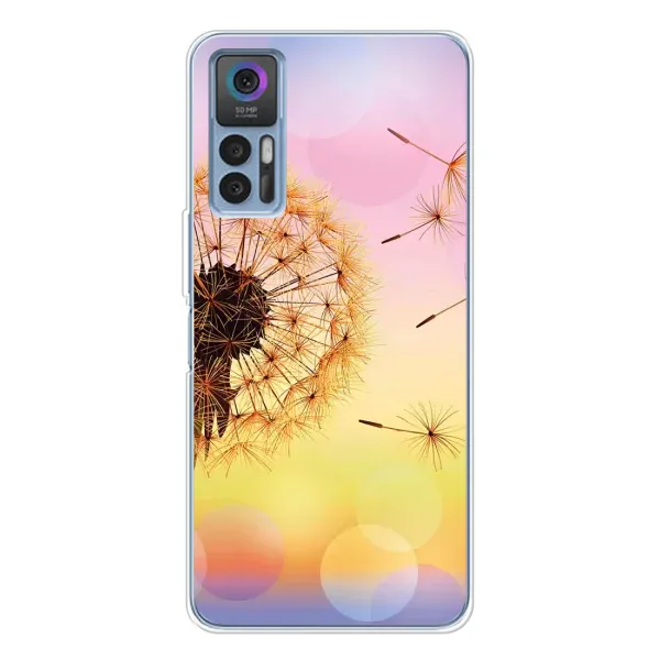 Чехол с рисунком «Цветок-одуванчик» для TCL 30 Plus Чехол с рисунком «Цветок-одуванчик» для TCL 30 Plus