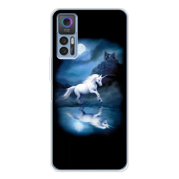 Чехол с рисунком «Единорог» для TCL 30 Plus Чехол с рисунком «Единорог» для TCL 30 Plus