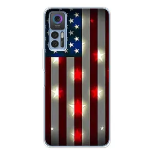 Чехол Флаг USA для TCL 30 Plus (Флаг США 2)