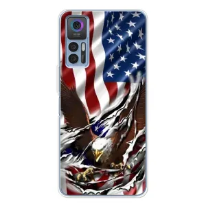 Чехол Флаг USA для TCL 30 Plus (Флаг USA)