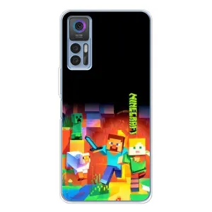 Чехлы для TCL 30 Plus (Персонажи Майн Крафт) (Герой Майнкрафт)