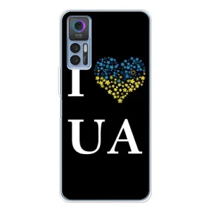 Силиконовый Чехол на TCL 30 Plus (Я-Украина) (I Love UA)