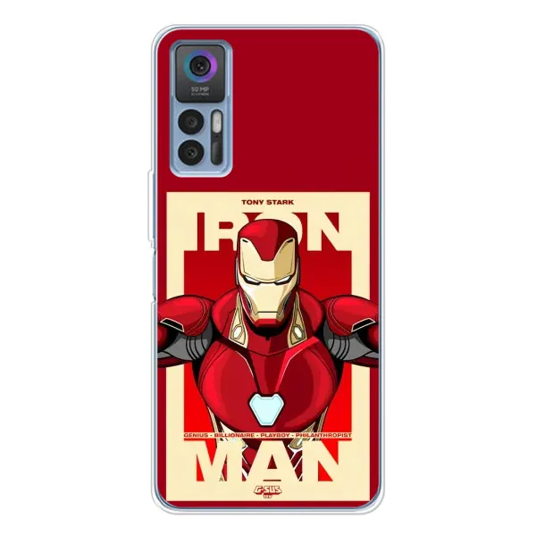 Чехол с рисунком «Iron man» для TCL 30 Plus Чехол с рисунком «Iron man» для TCL 30 Plus