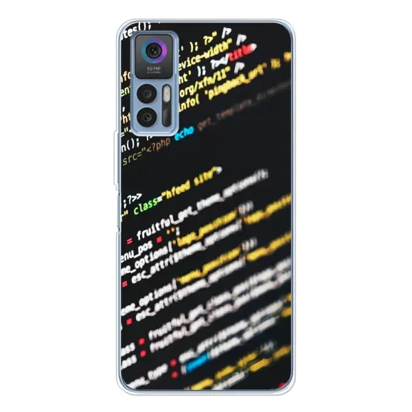 Чехол с рисунком «Код» для TCL 30 Plus Чехол с рисунком «Код» для TCL 30 Plus