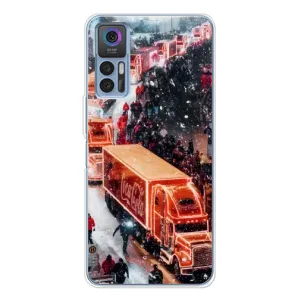 Чехлы на Новый Год TCL 30 Plus (Кока Кола)