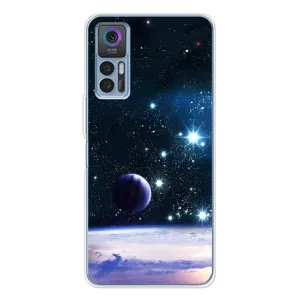 Чехол (ТПУ) с планетами на TCL 30 Plus (Космический вид)