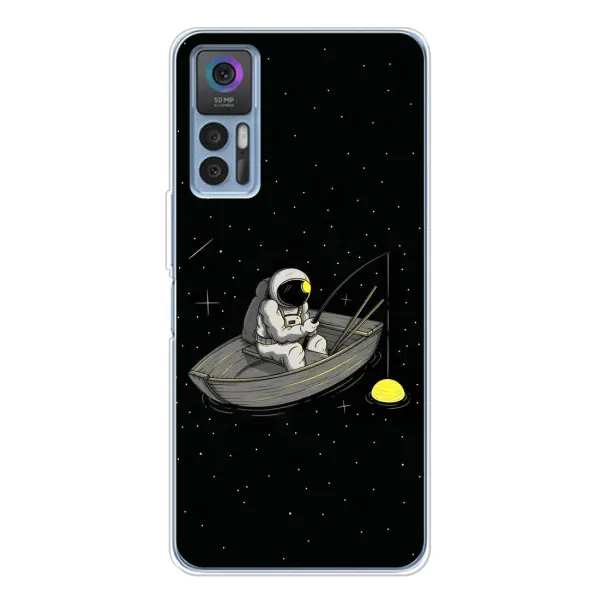 Чехол с рисунком «Космонавт на рыбалке» для TCL 30 Plus Чехол с рисунком «Космонавт на рыбалке» для TCL 30 Plus