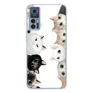 Силіконовий чохол з котиком для TCL 30 Plus (Коти)