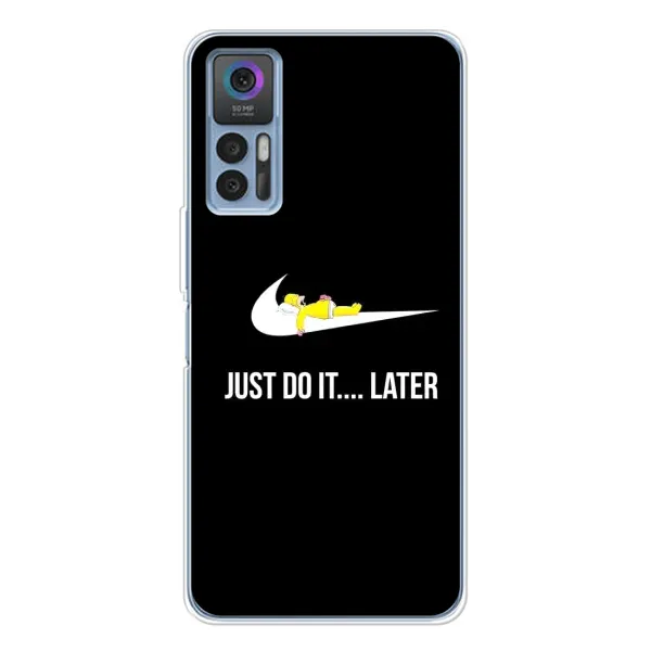 Чехол с рисунком «Later» для TCL 30 Plus Чехол с рисунком «Later» для TCL 30 Plus