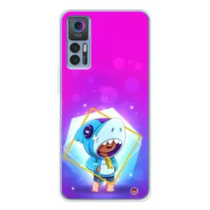 Чехол Бравл Старс для TCL 30 Plus (Леон в костюме Акулы)