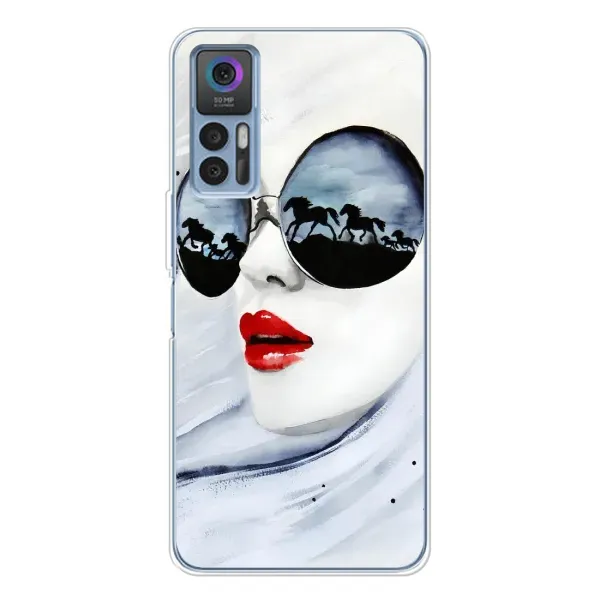 Чохол з малюнком «Любителька коней» для TCL 30 Plus Чохол з малюнком «Любителька коней» для TCL 30 Plus