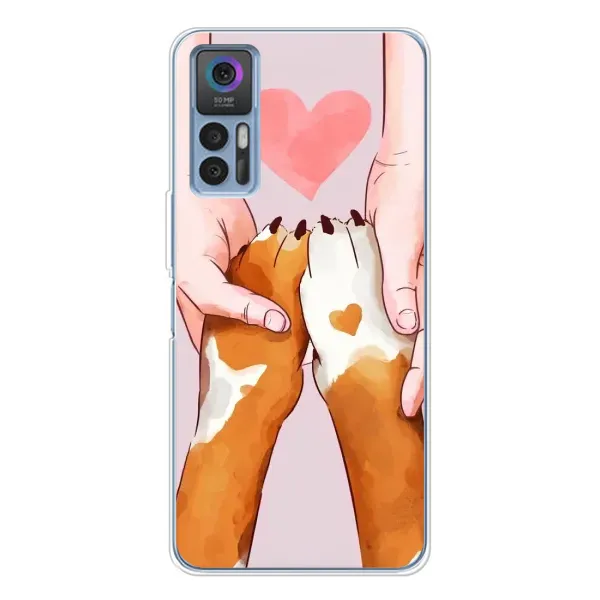 Чехол с рисунком «Любовь к собакам» для TCL 30 Plus Чехол с рисунком «Любовь к собакам» для TCL 30 Plus