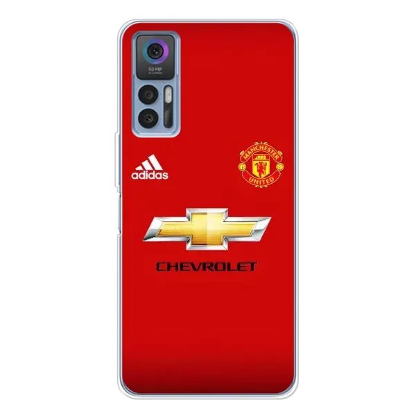 Чехол с рисунком «Man United» для TCL 30 Plus