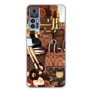 Чехол Стиль Louis Vuitton на TCL 30 Plus (Мода Луи Виттон)