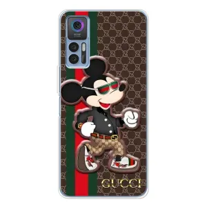 Чехлы Бренд GUCCI для TCL 30 Plus (Маус Гуччи)