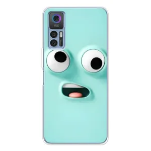 Силиконовые Чехлы (смешные стикеры) для TCL 30 Plus (Забавное мятное лицо)