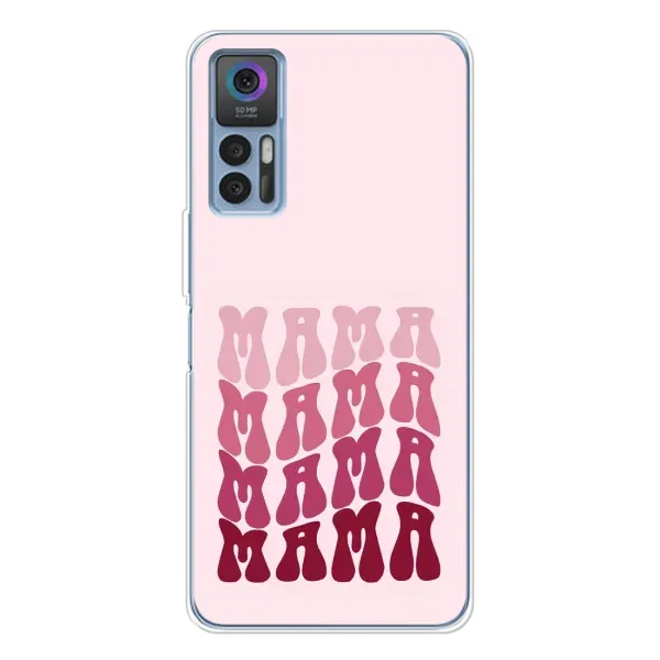 Чехол с рисунком «Надпись мама» для TCL 30 Plus Чехол с рисунком «Надпись мама» для TCL 30 Plus