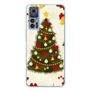 Чехол Новогодняя Елка на TCL 30 Plus (Новогодний принт)