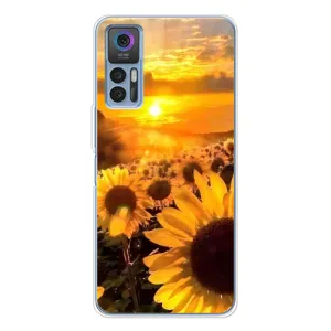 Чехол с Цветами для TCL 30 Plus (поле подсолнухов)