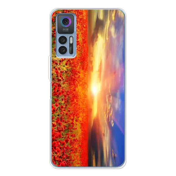 Чехол с рисунком «Поле тюльпанов» для TCL 30 Plus Чехол с рисунком «Поле тюльпанов» для TCL 30 Plus