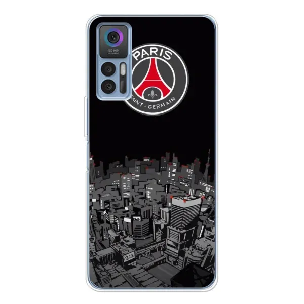 Чехол с рисунком «PSG» для TCL 30 Plus