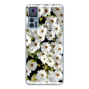 Чехол с ромашками на TCL 30 Plus (Рамка в ромашках)