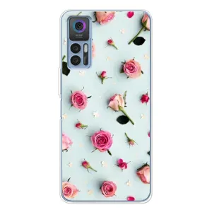 Чехлы с принтом Розочки для TCL 30 Plus (Разные цветы)