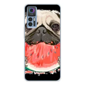 Чехол (ТПУ) Милые собачки для TCL 30 Plus (Смешной Мопс)