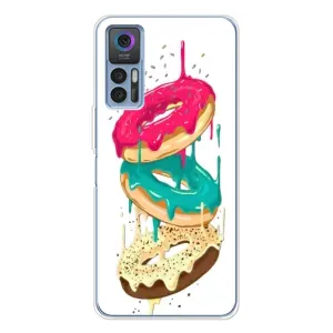 Чехол с изображением  вкусной еды для TCL 30 Plus (Сочные пончики)