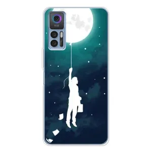 Чехол (ТПУ) с планетами на TCL 30 Plus (To The moon)