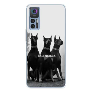 Чехол ДОБЕРМАН для TCL 30 Plus (Три добермана)