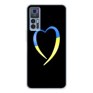 Силиконовый Чехол на TCL 30 Plus (Я-Украина) (Украинское сердце)