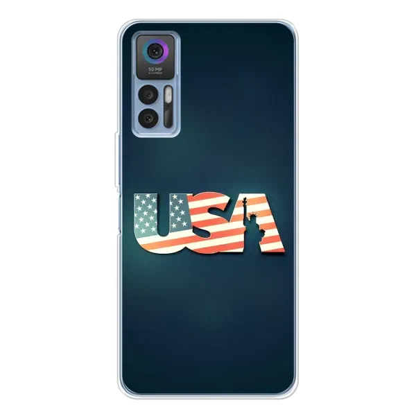 Чохол з малюнком «USA» для TCL 30 Plus Чохол з малюнком «USA» для TCL 30 Plus