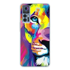 Чехол с картинкой на TCL 30 Plus (Яркий Лев)
