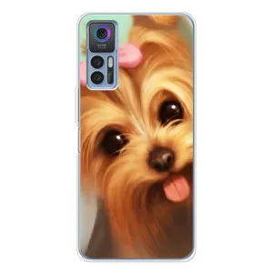 Чехол (ТПУ) Милые собачки для TCL 30 Plus (Йоршенский терьер)