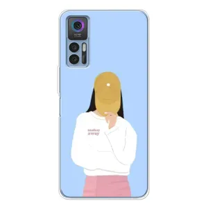 Силиконовый Чехол на TCL 30 Plus с картинкой Стильных Девушек (Желтая кепка)
