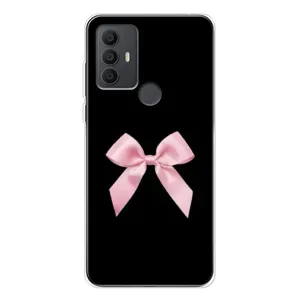 Чехол банты для TCL 30 SE (Бант на черном)