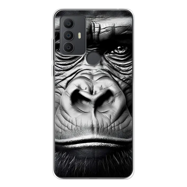 Чехол с рисунком «Черная обезьяна» для TCL 30 SE Чехол с рисунком «Черная обезьяна» для TCL 30 SE