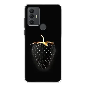 Чехол с изображением  вкусной еды для TCL 30 SE (Чёрная клубника)