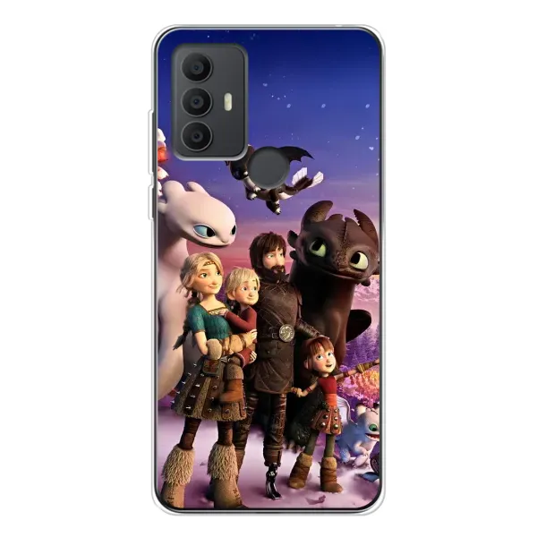 Чехол с рисунком «Герои дракона» для TCL 30 SE
